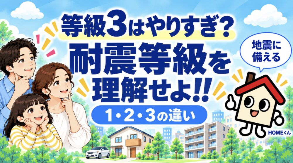耐震等級とは？等級1・2・3の違いと等級3は必要か
