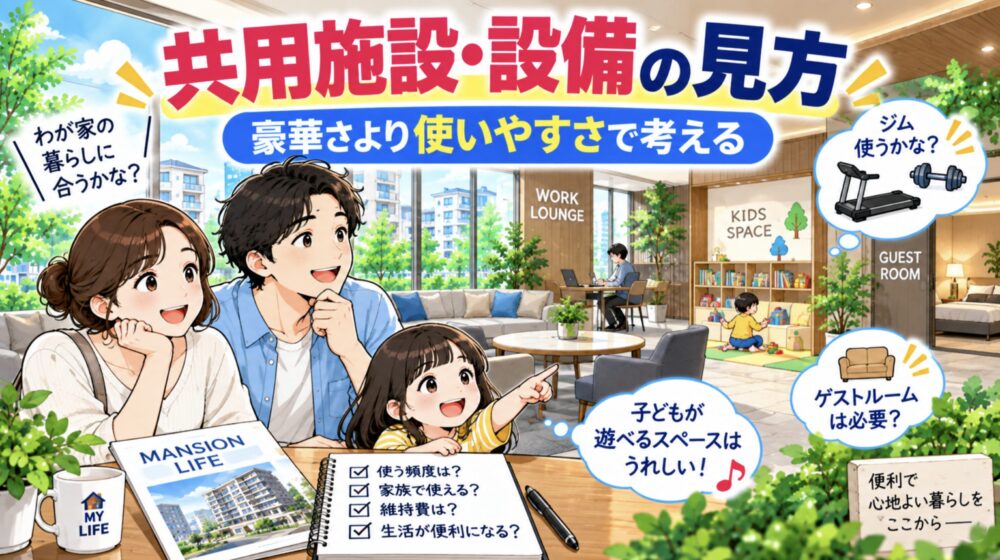 【共用施設・設備】豪華さより「自分が使うか」で考える