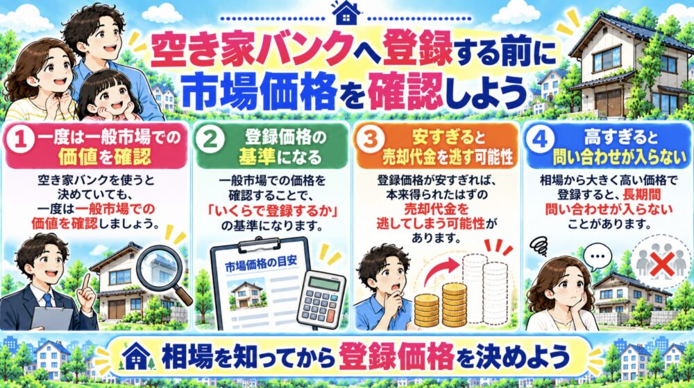 空き家バンクへ登録する前に市場価格を確認しよう