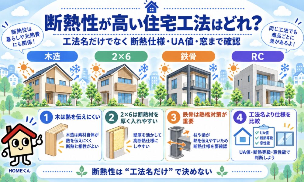 断熱性が高い住宅工法はどれ？