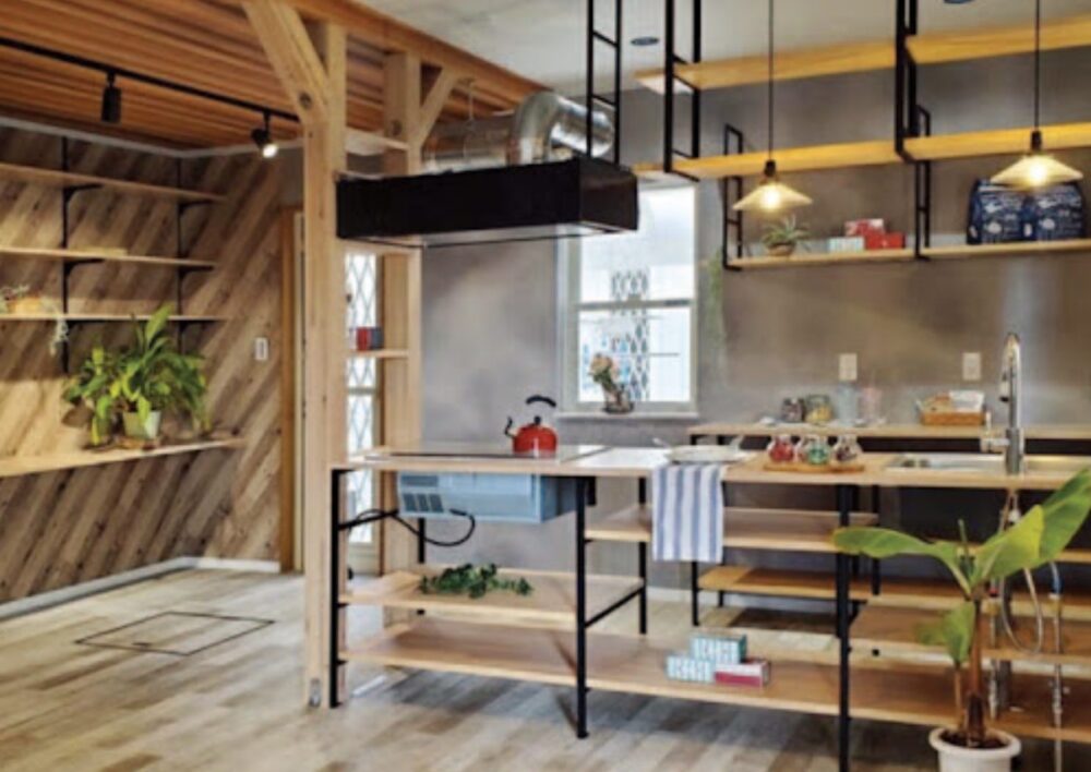蹴揚建設 K AGE HOUSEの木質感を活かしたキッチン施工事例