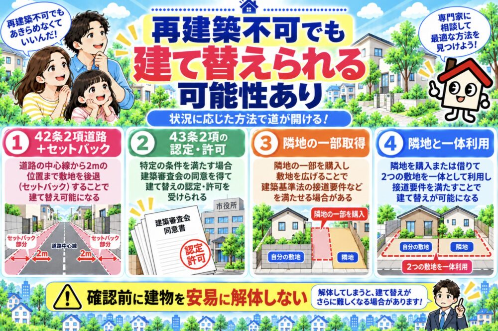 再建築不可と言われても建て替えられる可能性はある