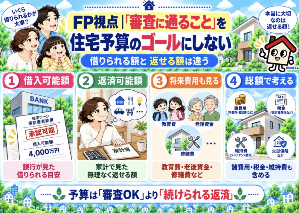 FP視点｜「審査に通ること」を住宅予算のゴールにしない