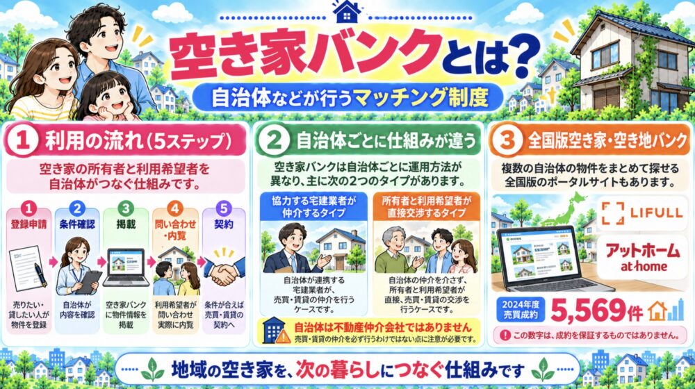 空き家バンクとは?自治体などが行うマッチング制度