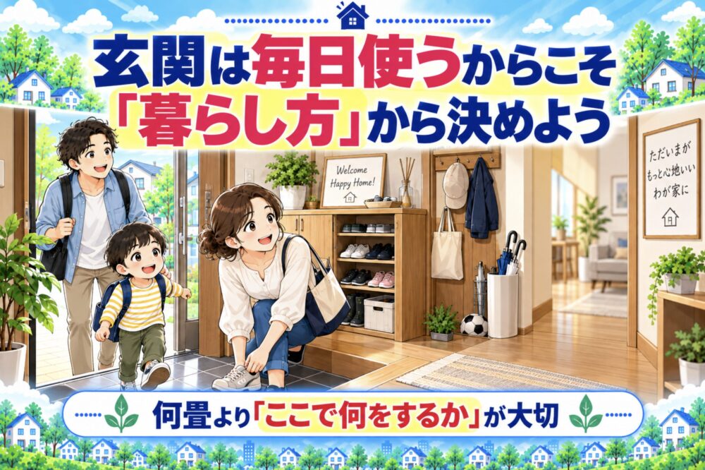玄関は毎日使うからこそ「暮らし方」から決めよう