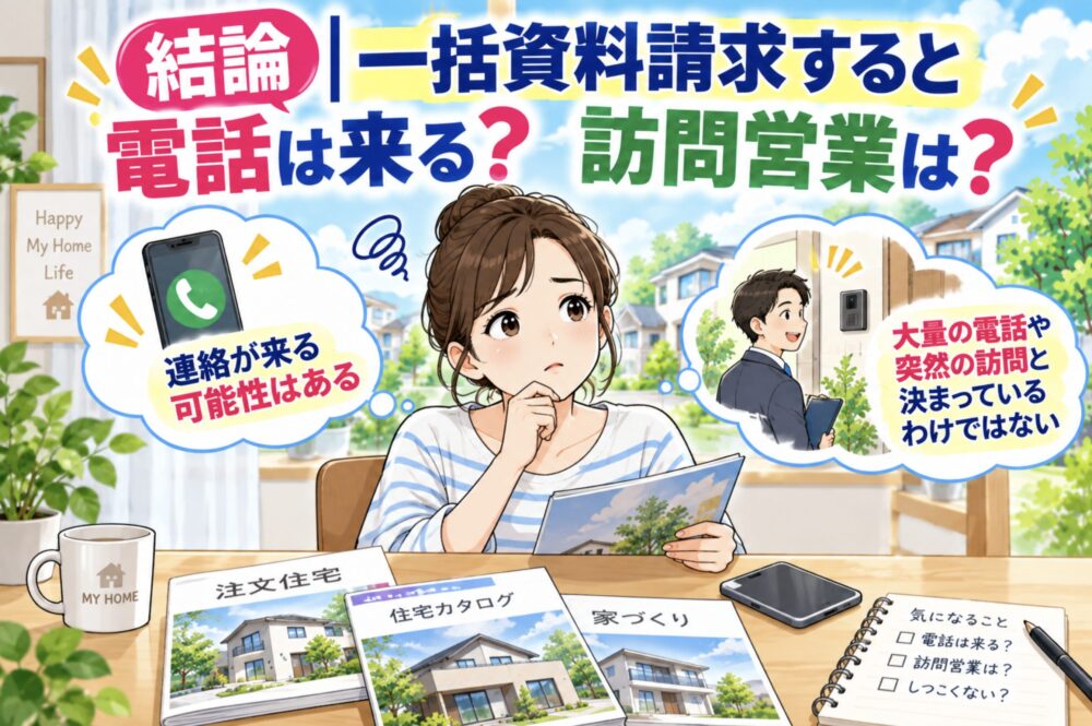 結論｜一括資料請求すると電話は来る？訪問営業は？