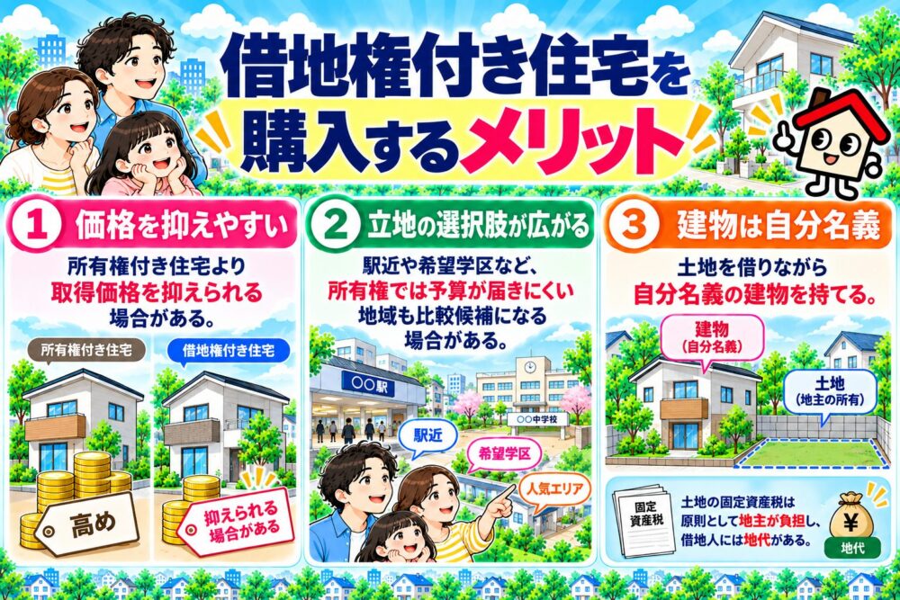 借地権付き住宅を購入するメリット