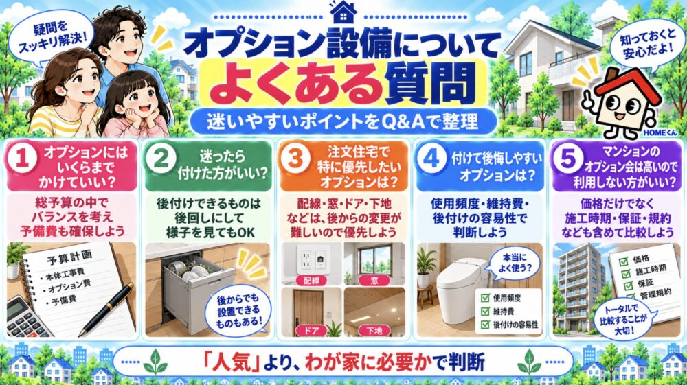 オプション設備についてよくある質問