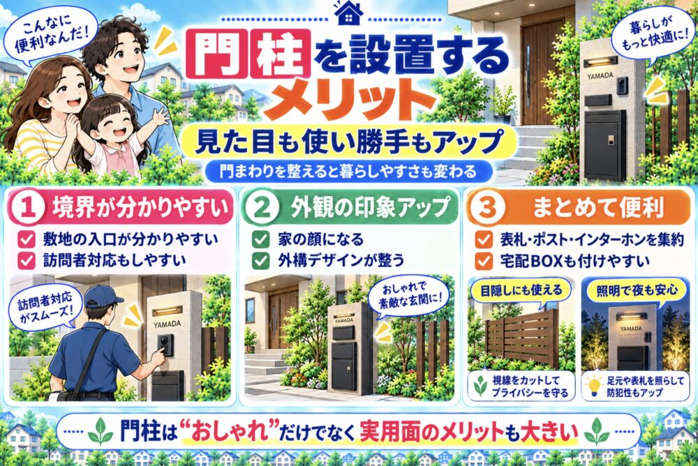 門柱を設置するメリット