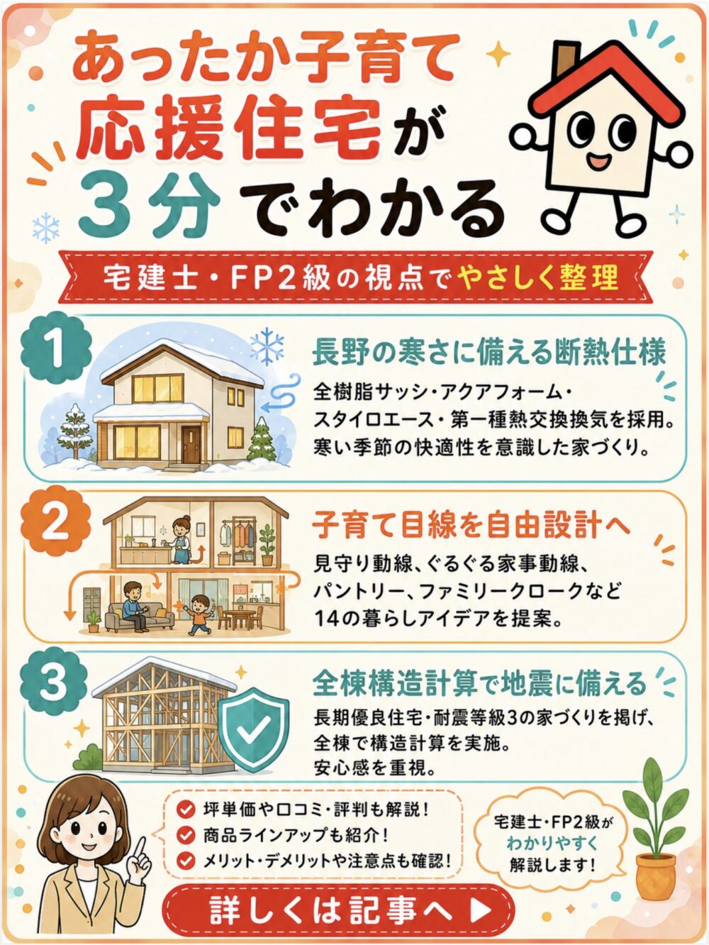 あったか子育て応援住宅が3分でわかる宅建士講座
