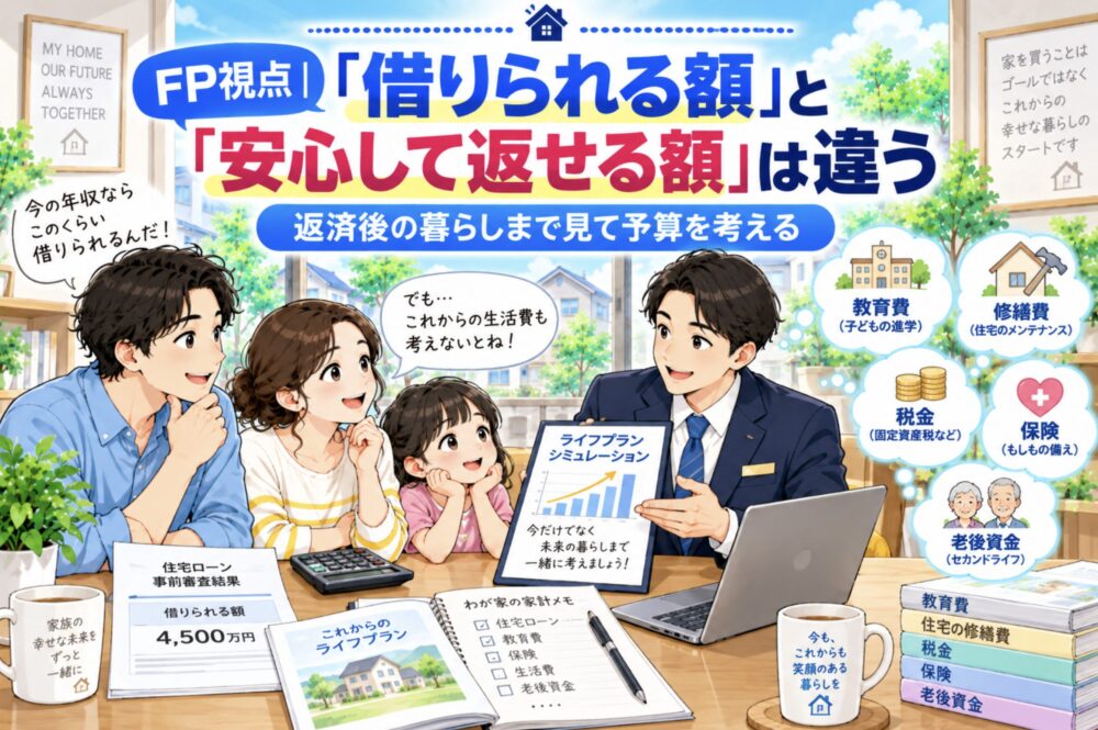 FP視点｜「借りられる額」と「安心して返せる額」は違う