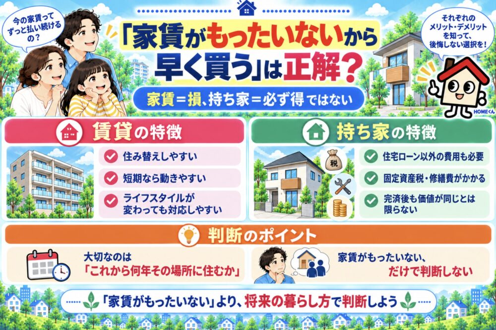 「家賃がもったいないから早く買う」は正解?