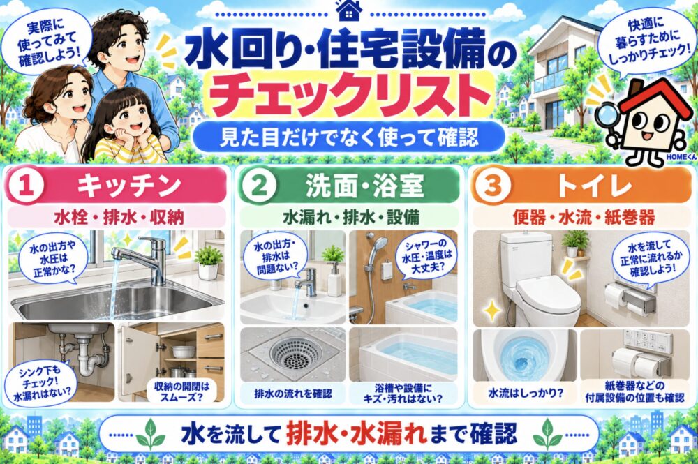 水回り・住宅設備｜施主検査チェックリスト