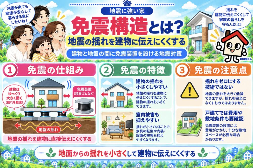 免震構造とは？地震の揺れを建物に伝えにくくする