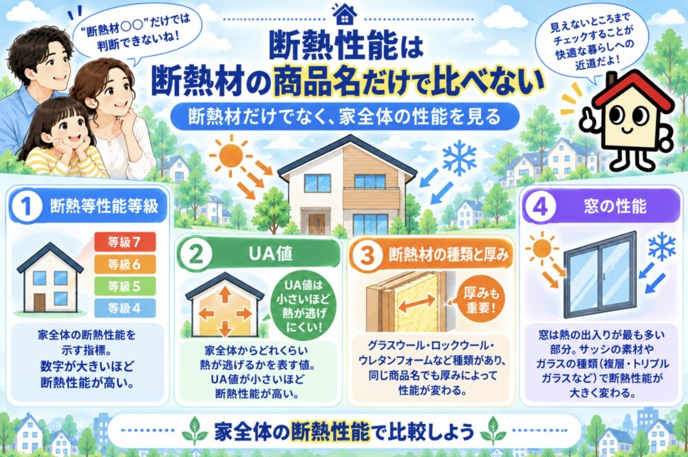 3．断熱性能は断熱材の商品名だけで比べない