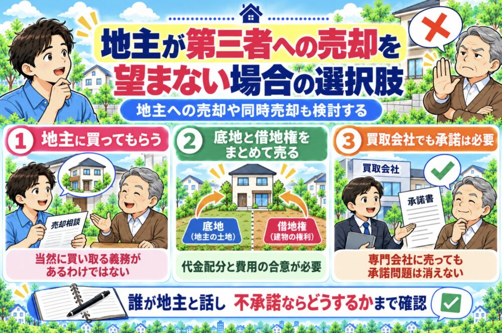 地主が第三者への売却を望まない場合の選択肢
