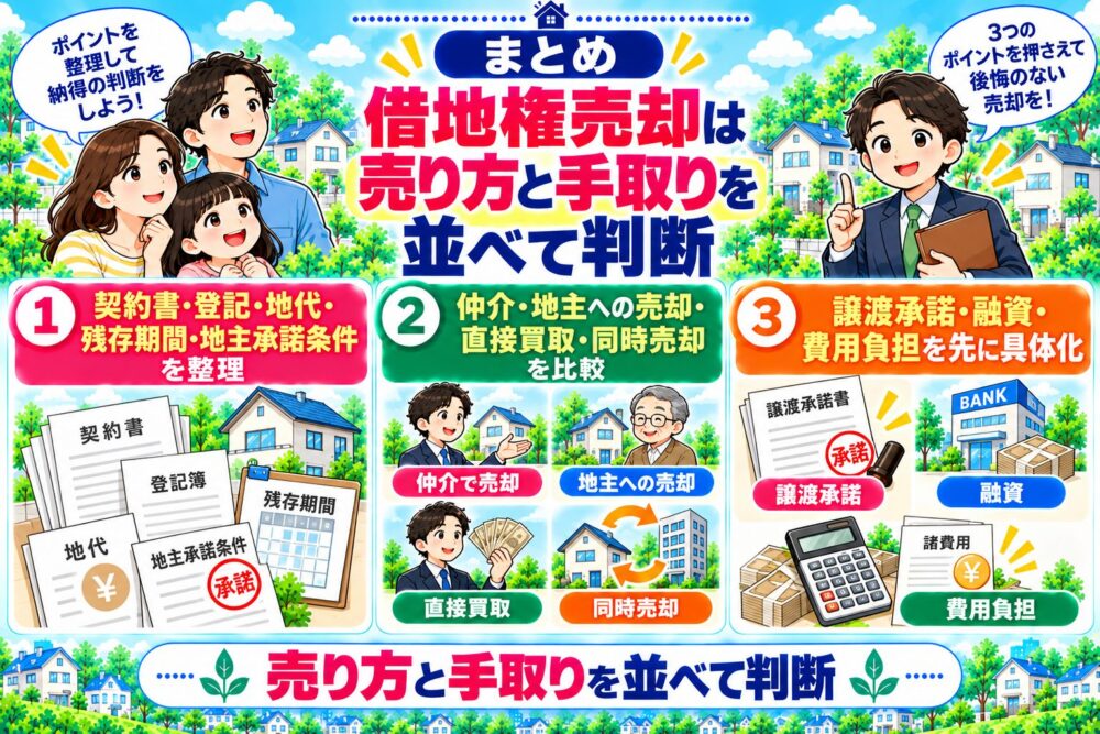 借地権売却は売り方と手取りを並べて判断