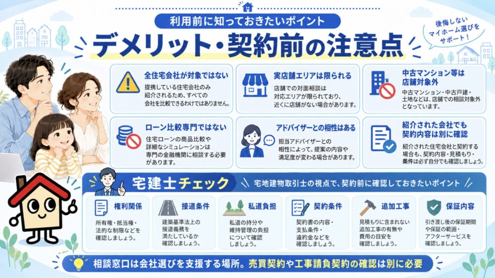 LIFULL HOME'S住まいの窓口のデメリット・注意点