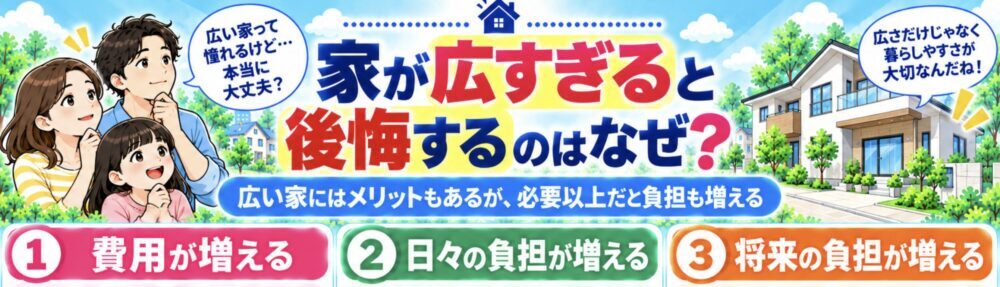 家が広すぎると後悔するのはなぜ？