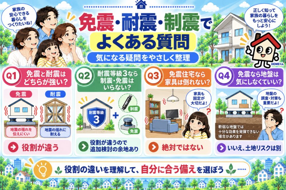 免震・耐震・制震でよくある質問