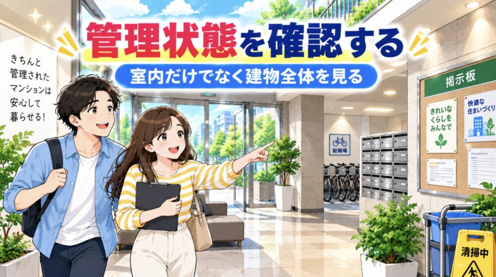 【管理状態】マンションは部屋だけでなく建物全体を見る