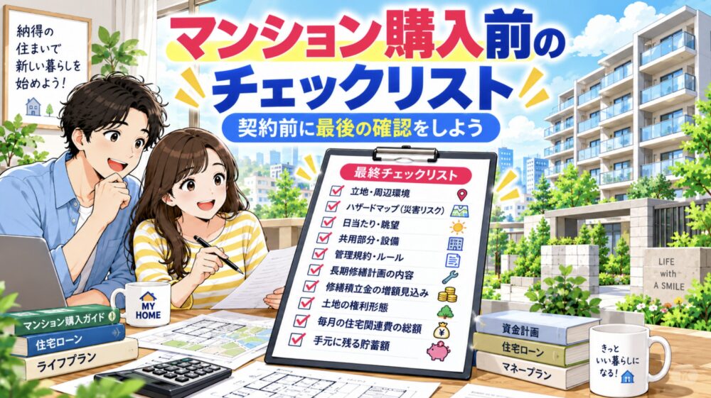 マンション購入前のチェックリスト