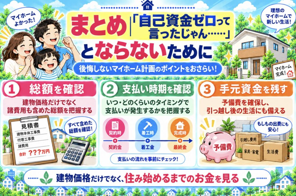 まとめ|「自己資金ゼロって言ったじゃん……」とならないために