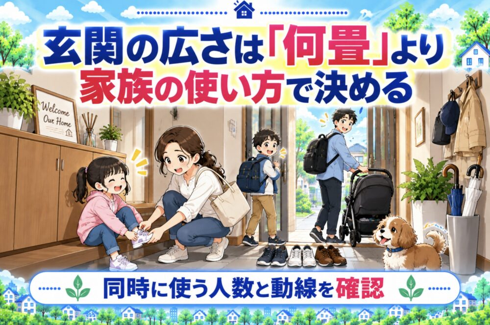玄関の広さは「何畳」より家族の使い方で決める