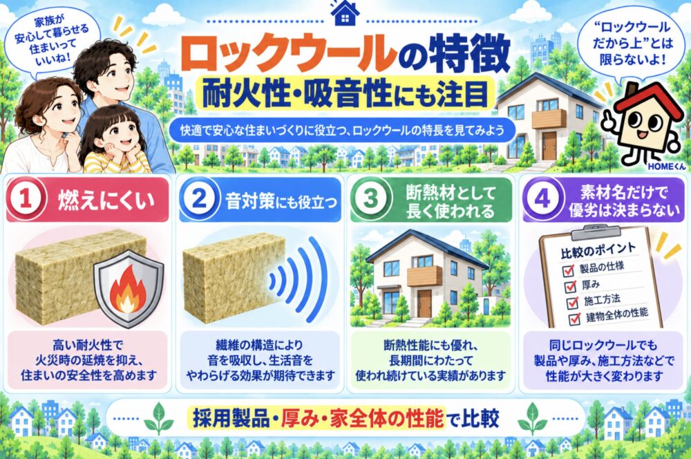 ロックウール｜耐火性・吸音性にも特徴がある
