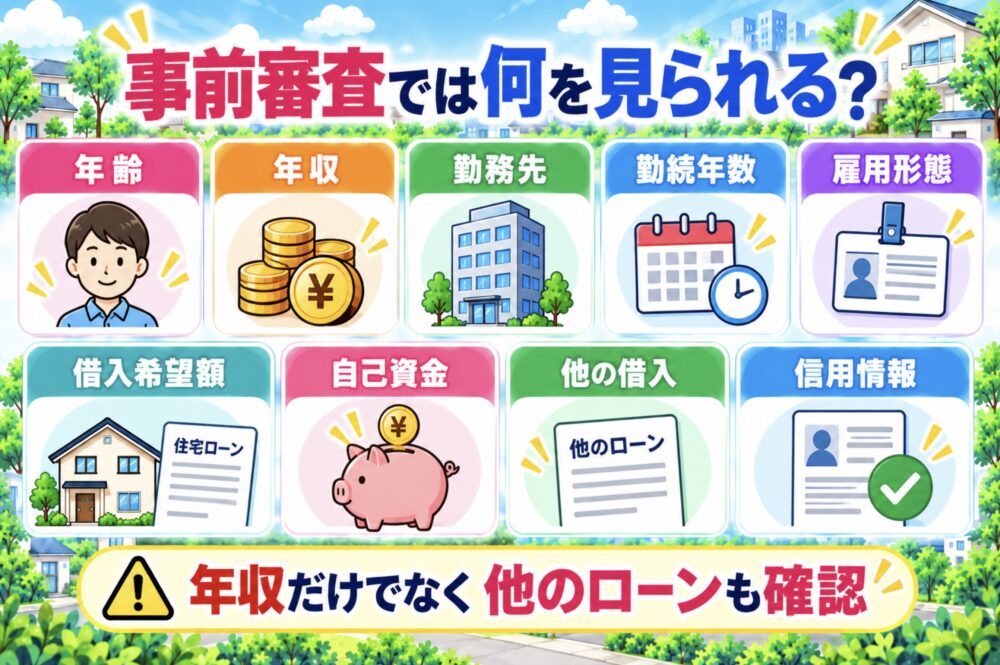 住宅ローンの事前審査では何を見られる？