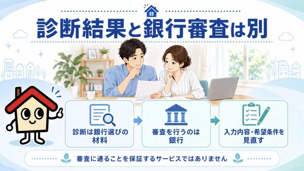 モゲチェック経由で審査に落ちたら?診断結果との違い