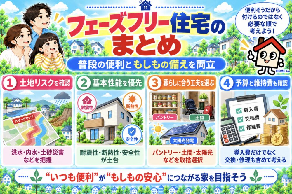 フェーズフリー住宅のまとめ