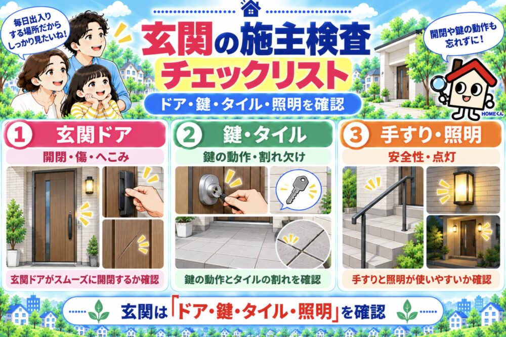 玄関の施主検査チェックリスト