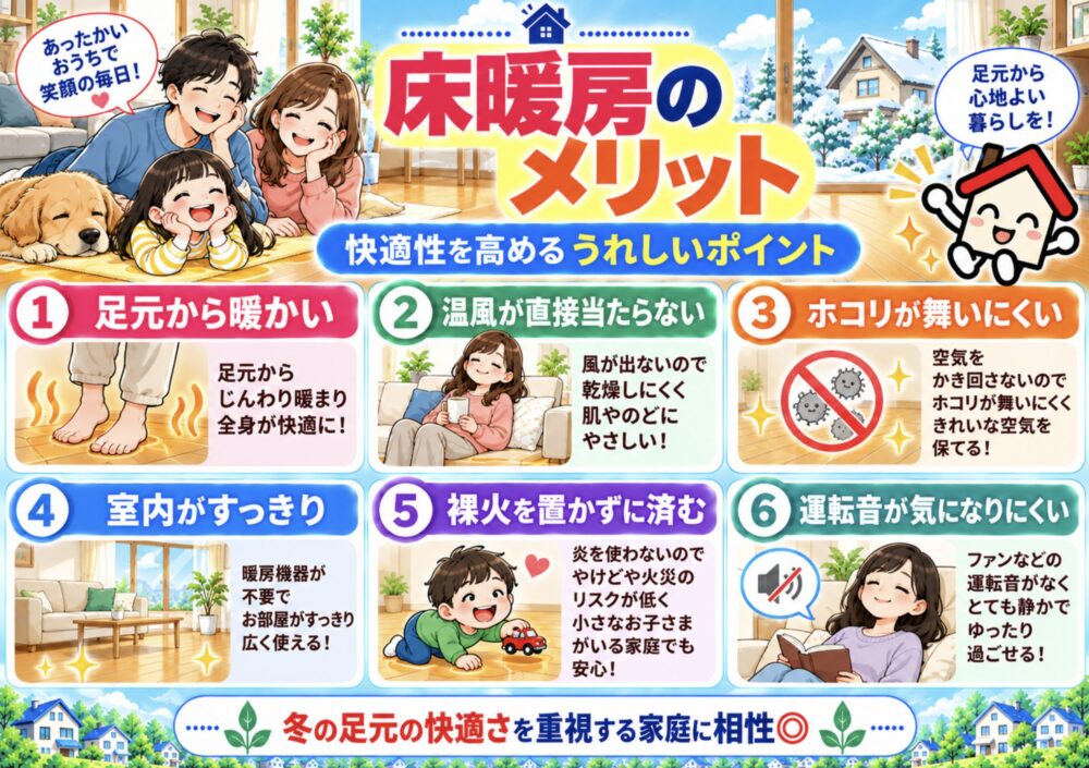 床暖房のメリット