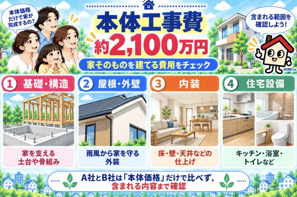 本体工事費|約2100万円