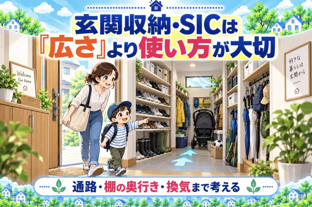 玄関収納・SICは「広さ」より使い方が大切