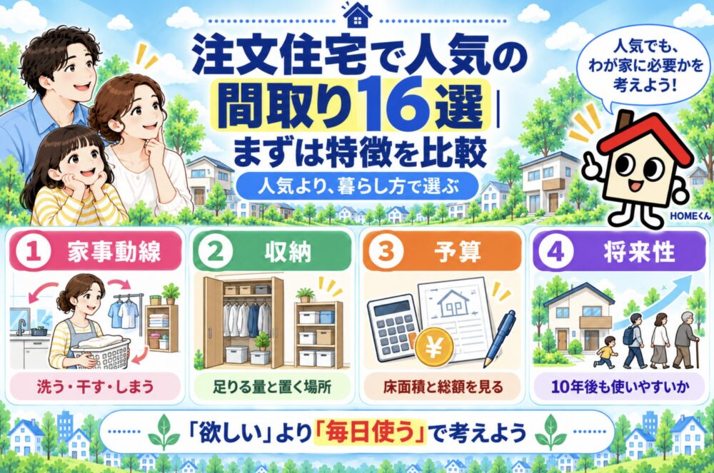 注文住宅で人気の間取り16選｜まずは特徴を比較