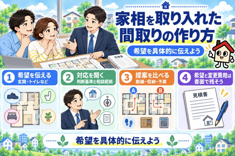 家相を取り入れた間取りを簡単に作る方法
