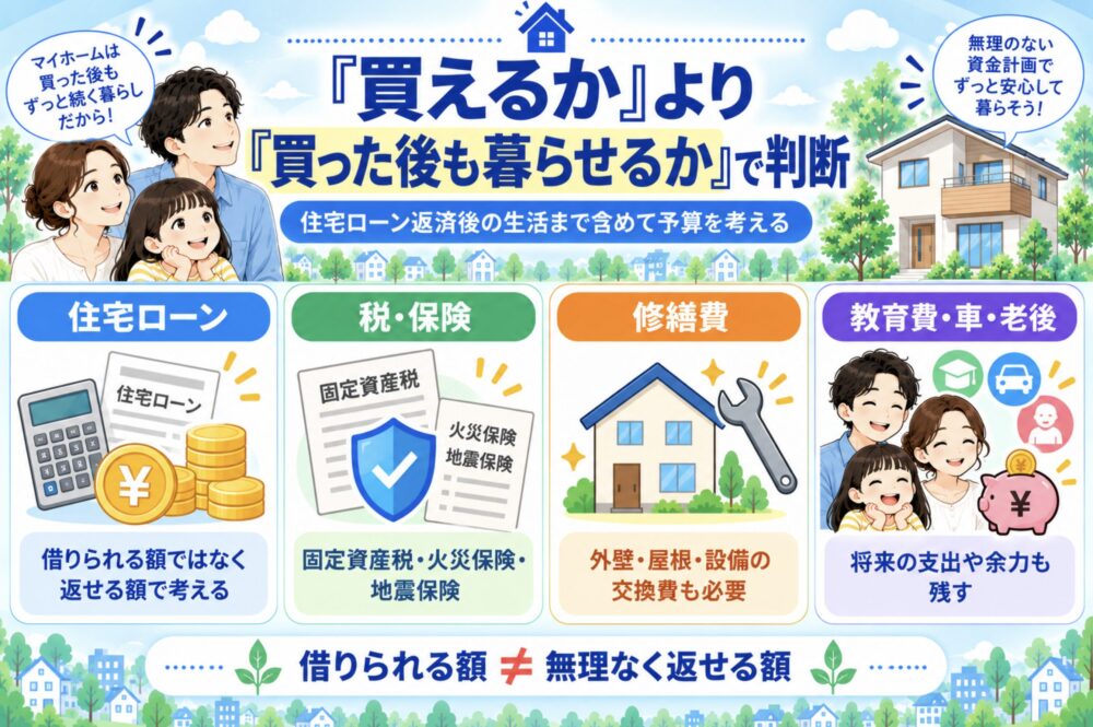 FPとしては「家を買えるか」より「買った後も暮らせるか」で判断する