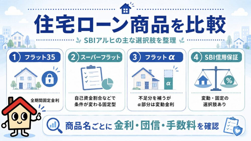 SBIアルヒの住宅ローン商品｜フラット35だけではない