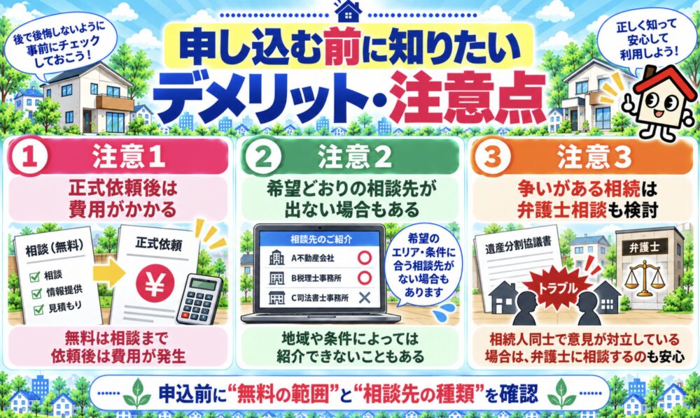 申し込む前に知りたいデメリット・注意点