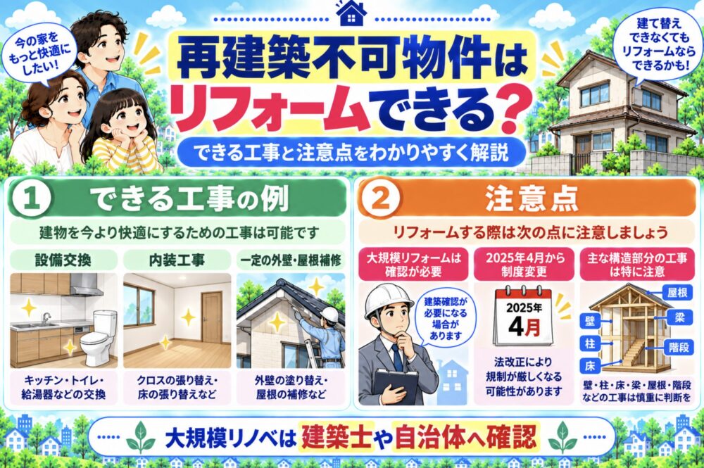 再建築不可物件はリフォームできる?