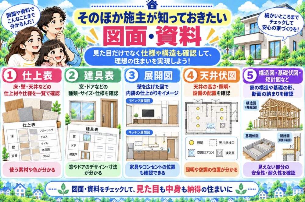 そのほか施主が知っておきたい図面・資料