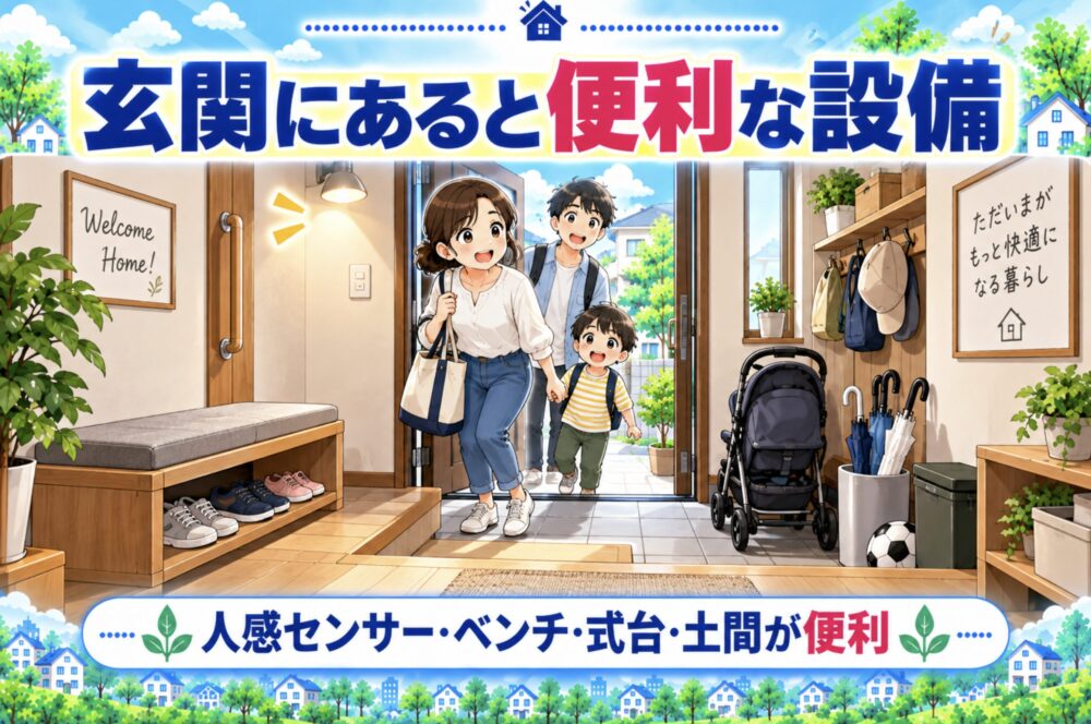 玄関にあると便利な設備