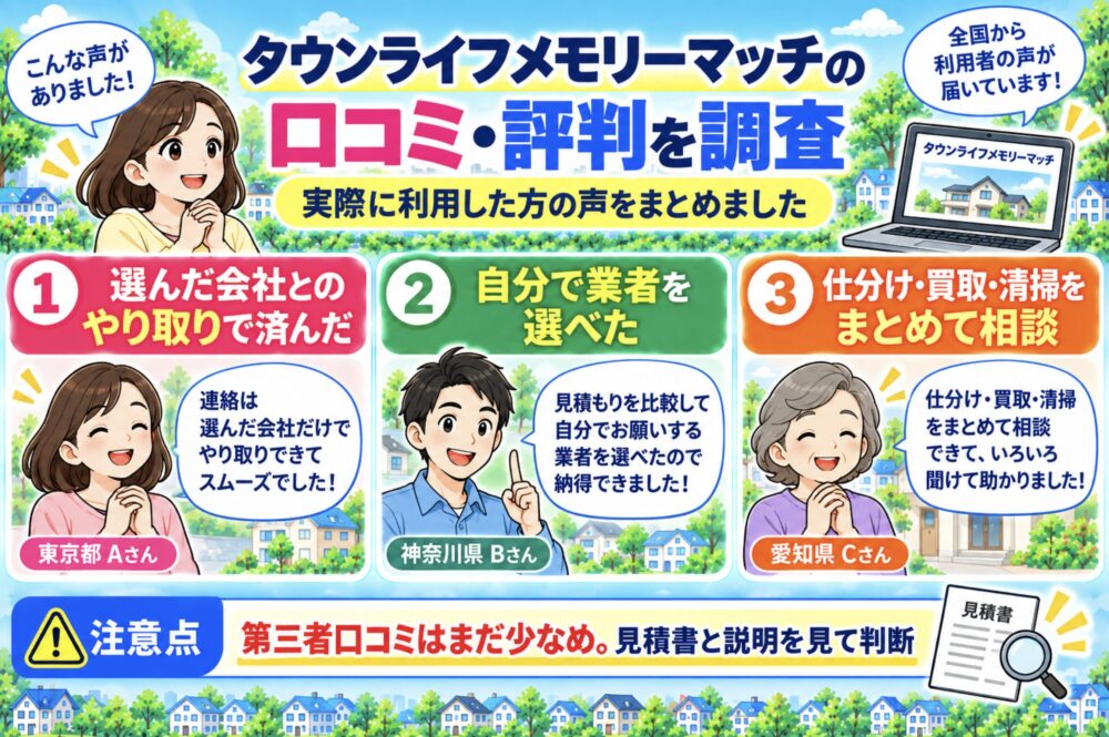 タウンライフメモリーマッチの口コミ・評判を調査