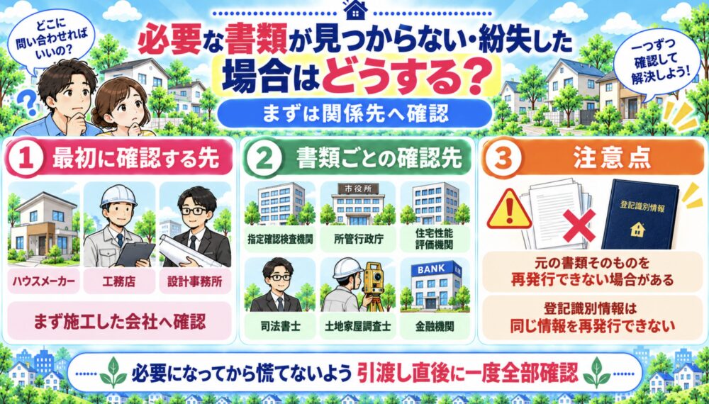 必要な書類が見つからない・紛失した場合はどうする?