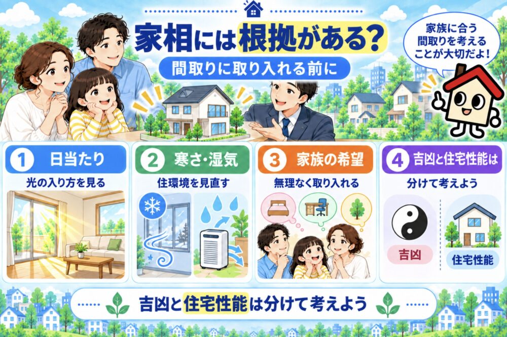 家相には根拠がある？間取りに取り入れる前に知っておきたいこと