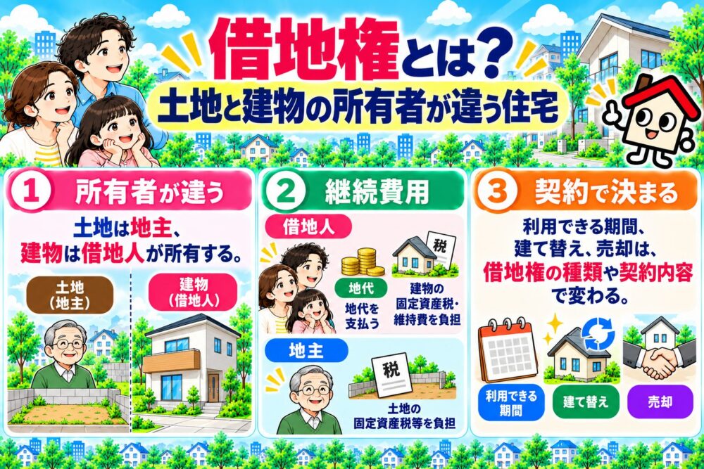 借地権とは？土地と建物の所有者が違う住宅