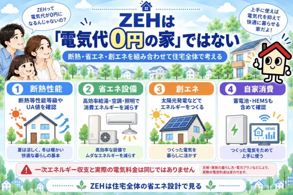 9．ZEHは「電気代0円の家」ではない