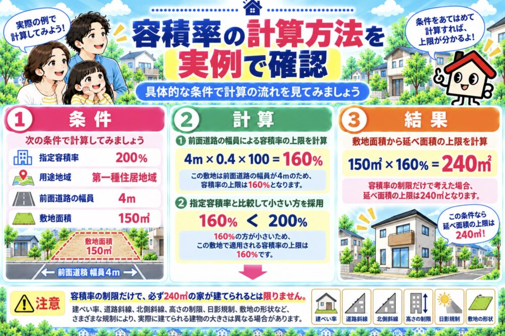 容積率の計算方法を実例で確認